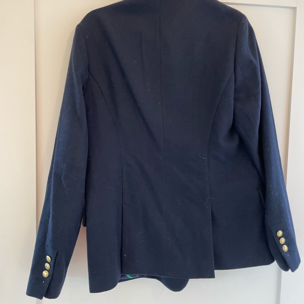Rowing Blazers Navy Blazer with Green Stripes - Picture 2 of 7